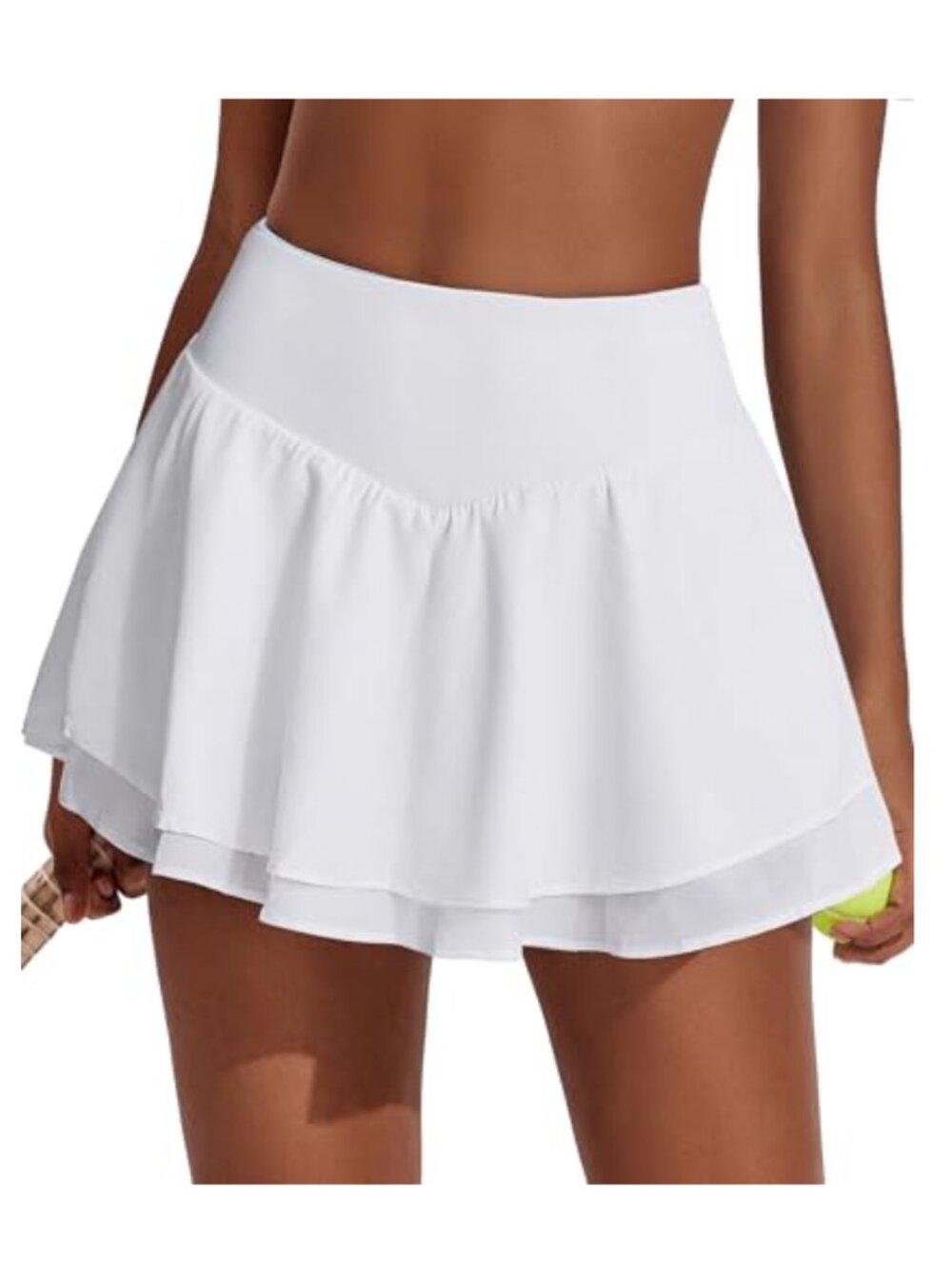 Pleated Tennis Skort High Waist Ruffle Quick Dry with 3 Pockets Athletic Golf